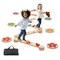 Kids Wooden Balance Beam Set 6 PCS, Stepping Stones Obstacle Course Toy